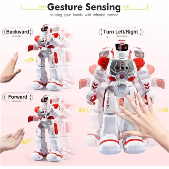 RCSmart RobotToys for Kids,Intelligent ProgrammableRobot with InfraredController - Picture 2 of 7